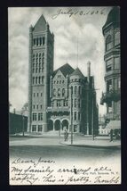 1906 CITY HALL SYRACUSE N.Y. * UDB posted to Lakeville Conn. 1c stamp - $4.90