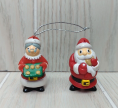 Topps 2001 Santa Mrs Claus Milk cookies Christmas Tree Ornaments set 2 s... - $7.20