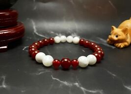 Canadian Handmade Flag Color Gemstone Beaded Bracelet, Men's and Women's - $26.12
