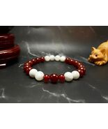 Canadian Handmade Flag Color Gemstone Beaded Bracelet, Men's and Women's - $29.39