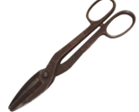 Vtg WISS-19 Inlaid FORGED Steel 12&quot; Straight Cut Tin Snips Scissors Tool... - $12.42