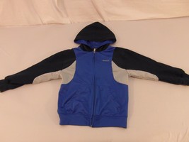 Children Infant Boy&#39;s Reebok Track Jacket Blue White Dark Blue Full Zipp... - £10.97 GBP