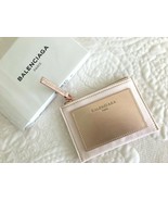 NEW! Authentic Luxe BALENCIAGA PARIS Pouch Purse Cosmetic Bag Rose Gold ... - $235.21 CAD
