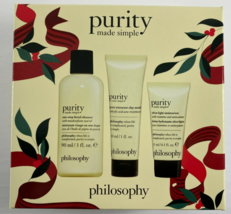 Philosophy - Purity Made Simple Facial Cleanser Clay Mask Moisturizer Set - £23.36 GBP