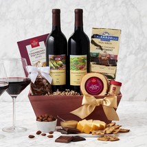 Napa Valley Charm Duet: Red Wine Gift Basket - $181.49