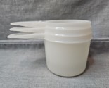 Vintage Tupperware Nesting Measuring Cups, White, 761/762/763 - £7.60 GBP