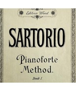 Sartorio 1898 Piano Instruction Victorian Book 1st Edition Wood PB Book ... - $34.17 CAD