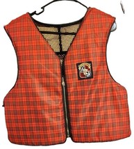 Vintage Stearns Red/Black Plaid Life Jacket/Vest Adult Large XL Chest Size 48-50 - £26.56 GBP