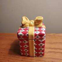 Gift-shaped Christmas Sugar Jar / Box by Christopher Radko Christmas Package image 3