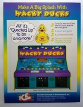 ICE Wacky Ducks Arcade FLYER Original NOS Novelty Redemption Game Artwork Sheet - £16.81 GBP