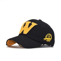 New Letter W Embroidery Baseball Cap Men Women Washed Cotton Snapback Adjustable - £29.27 GBP
