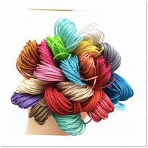 Vibrant 18 Bright Color Waxed Cords - Polyester Thread Wax Strings for Macrame, - $16.82