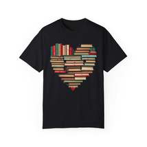 Valentines Day Book Love: Heart-Shaped Stack of Romantic Novels - Unisex Garment - $28.25+