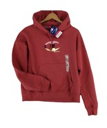 NWT Women M Champion Powerblend Fleece Script Logo Hoodie Sandalwood Swe... - $29.68