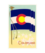 Postcard CO-197 Colorado State Flag - Set of 5 - $16.36 CAD