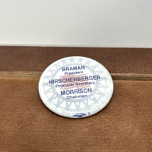 Braman Hirschenberger Morrison Vintage Pin Button - $14.95