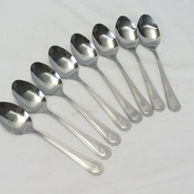 Gibson Beaded Oval Soup Spoons 7.125" Lot of 8 - $32.33