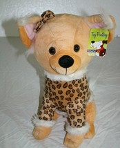 ZSA ZSA Chihuahua Dog 17&quot; Plush Puppy Leopard Print Stuffed Animal Toy Factory  - £11.67 GBP