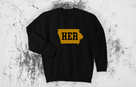NEW - Iowa Her Crewneck Sweatshirt or Hoodie, Caitlin Clark, Iowa Sweatshirt - £23.68 GBP+