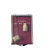 Authentic Civil War Bullets In Display Case - .58 Caliber Minie Balls Fr... - $361.88 MXN