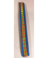 Vintage 1990s Slap Bracelet Denim Soft Cover Southwest Design Kids Jewel... - $18.17 CAD