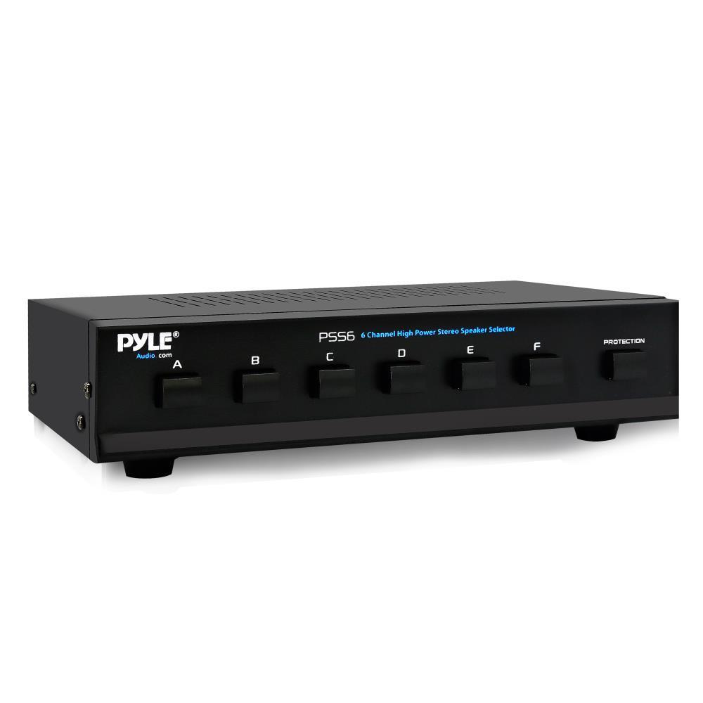 NEW Pyle PSS6 6 Channel High Power Stereo Speaker Selector Up to 6 Speaker Pairs - £38.81 GBP