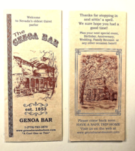 Genoa Bar Brochure ~Nevada&#39;s Oldest Tavern RARE Pamphlet -Genoa -  FREE SHIPPING - £4.66 GBP