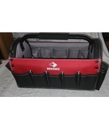 Husky Tool Caddy Job Site Box Storage Metal Holder Handle Cloth Side Poc... - £27.64 GBP