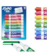 EXPO Low Odor Dry Erase Markers Chisel Tip Assorted Colors 8 Count - $284.50 MXN