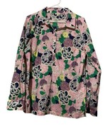 Talbots Women’s Size Medium Tropical Floral Button Down Long Sleeve Shir... - $17.72