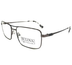 Bulova Eyeglasses Frames CHICO SHINY GUNMETAL Gray Square Full Rim 56-17... - £25.68 GBP