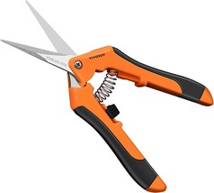 6.5 Inch Gardening Scissors Hand Pruner Pruning Shear with Straight Stai... - £15.26 GBP