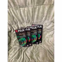 Fuji Film HQ 120 High Quality Lot of 4 Blank VHS Tapes 6 Hours Brand New... - $24.75