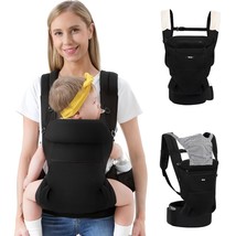 Hkai Baby Carrier Newborn To Toddler, Front Facing Baby Carrier With, Black - £45.96 GBP