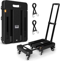 500 LB Folding Hand Truck with 6 Wheels &amp; Extendable Base for Easy Trans... - $98.95