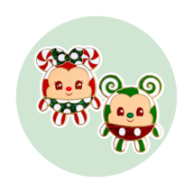 Minnie Mouse and Mickey Mouse Disney Pins: Advent Peppermint Munchlings - $84.90