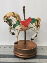 Christmas Around the World Carousel Horse Figure Musical House of Lloyd 8 Inch - £15.38 GBP