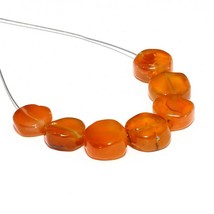 Carnelian Smooth Round Coin Bead Briolette Natural Loose Gemstone Making Jewelry - $6.79