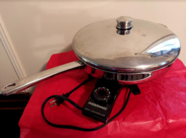 Vintage Farberware 12&quot; Stainless Steel Electric Skillet FSS330 - £24.12 GBP
