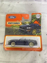 2021 Matchbox 2018 Ford Mustang Convertible Black Toy Car Vehicle NEW - £7.89 GBP