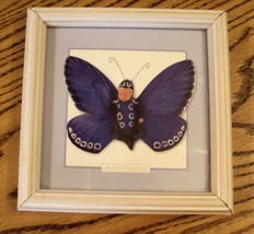 Anne Geddes Litho Print Patrick as a Butterfly Blue Boy Nursery Framed Wall Art - £10.31 GBP