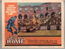 Alone Against Rome-Lang Jeffries-Rossana Podestà-11x14-Color-Lobby Card-Drama - £26.26 GBP
