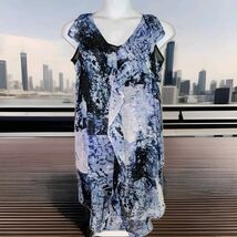 SIMPLY VERA WANG Sleeveless Dress WATERCOLOR Purple Blue Black Women's S... - $24.74