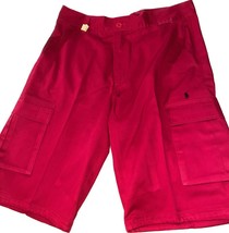Polo Ralph Lauren Red Cargo Shorts Size 38 - £18.01 GBP