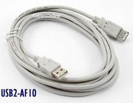 10Ft Usb 2.0 A Male To Female Extension Cable / Cord - £14.20 GBP