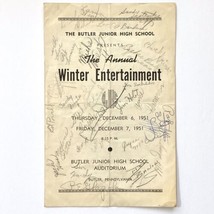 1951 Butler PA Junior High School Concert Program Orchestra Choir Signat... - $24.95