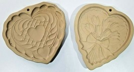 (2) Brown Bag Cookie Art, Heart Designs - £10.90 GBP