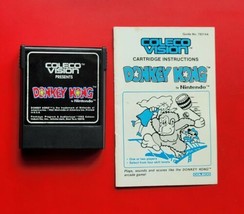 Colecovision Donkey Kong by Nintendo Game with Manual Cleaned Works - £11.17 GBP