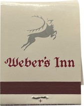 Weber&#39;s Inn, restaurant, Ann Arbor, Michigan, Match Book Matches Matchbox - £7.82 GBP
