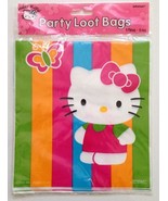 NEW HELLO KITTY Party Favor Goody Loot Bags 8 PACK Birthday - £6.06 GBP